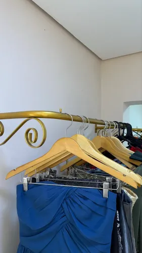 2 Araras vintage douradas 1,00cm