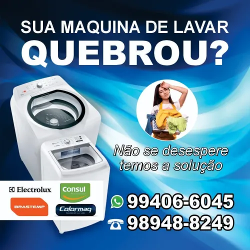 Consertos lavadora de roupa a domicílio.