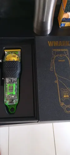 Máquina de cortar cabelo sem fio, Wmark camuflada 