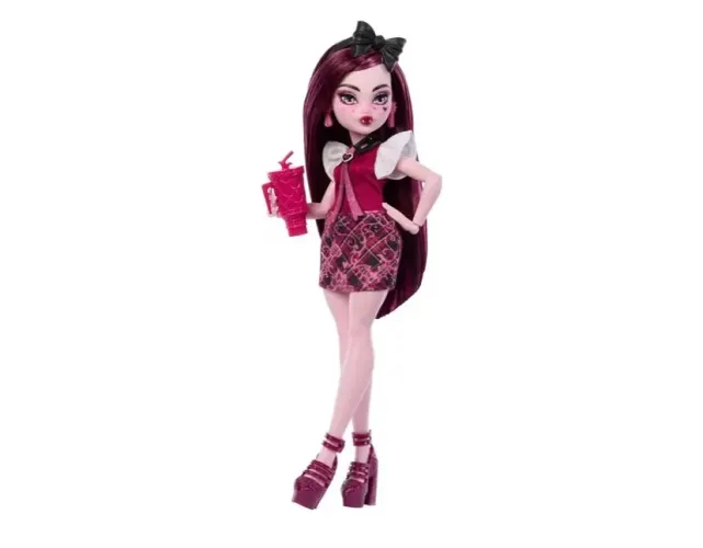 MONSTER HIGH BONECA LOOK UNIFORME MONSTRUOSO DRACULAURA