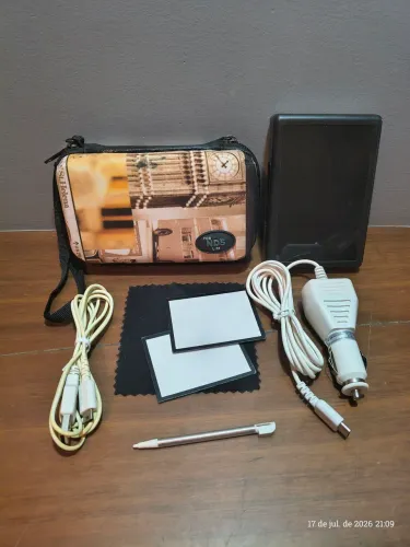 Nintendo DS Lite proteção e cabo de carregamento