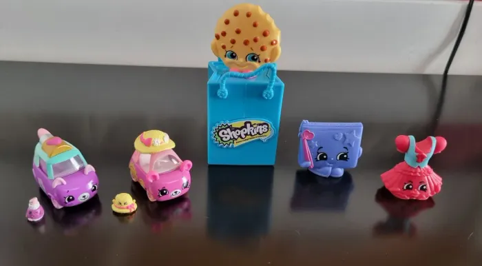 Lote Shopkins em ótimo estado - Carrinhos, Sacolinha, Mc donalds