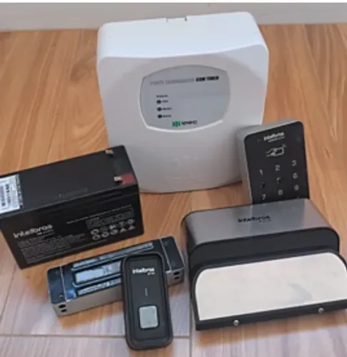 Kit Controle de Acesso Intelbras Completo | Fechadura Eletroímã + Teclado RFID