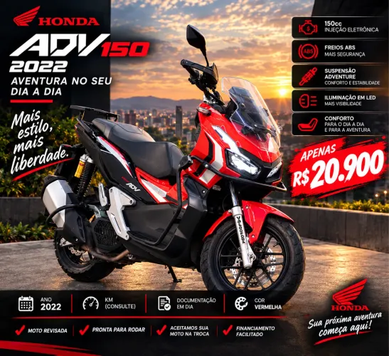 Honda adv impecável