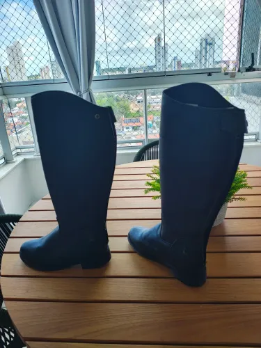 Botas de Couro Para Hipismo/Equitação