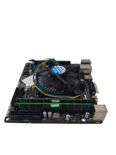 4 kit novo placa h81+ processadores i5+1x4gb ram+ espelhos