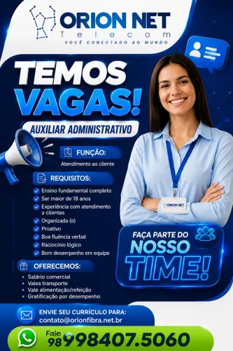Vaga de Emprego - Auxiliar Administrativo