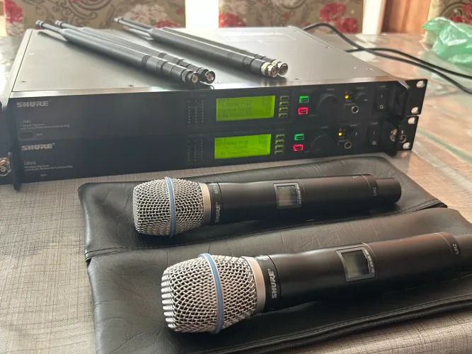 Microfone sem fio shure top2 beta 87a mic urs