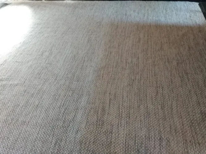 tapete tear algodão e lã tons areia e cinza  3,00 x 4.00