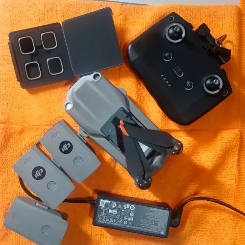 Drone DJI AIR2 S combo flymore 03 baterias+ carregador+ filtros originais