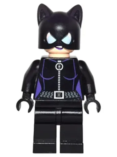 lego super heroes: Sh0006: Catwoman - Black Suit with Dark Purple Trim