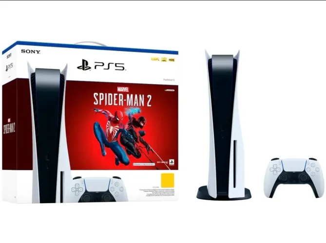 PlayStation 5 Marvels Spider-Man 2 - 825GB 1 Controle Branco