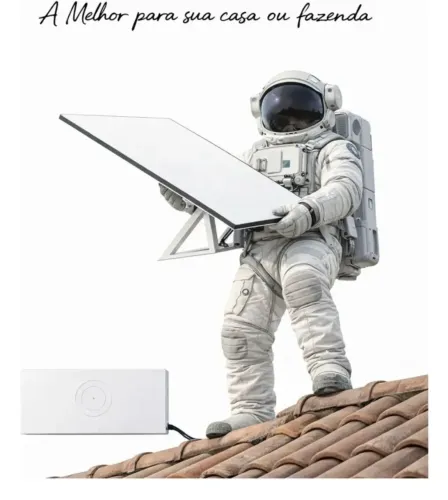Starlink - Kit Residencial - Internet Via Satélite Alta Velocidade