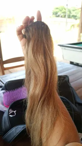 1 tela cabelo humano 50cm.