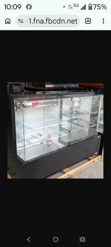 Balcão vitrine quente e frio