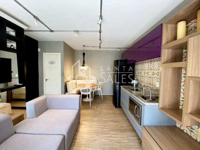 Apartamento para locação em São Paulo-SP, Bela Vista! 1 quarto, 1 sala, 1 banheiro, 1 vaga