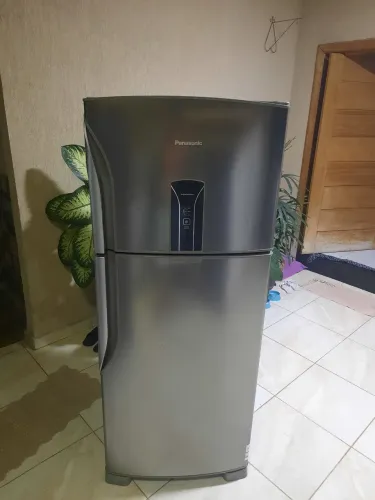 Geladeira Panasonic 455 litros inox  Frost Free 