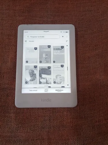 Kindle 10a geração branco sem registro com 1500 livros desbloqueados