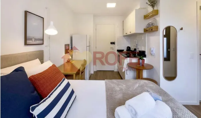 Studio à venda no C. Belo, 22 m², mobiliado/equipada, pronto para morar ou investir