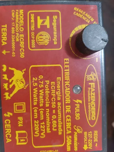 Cerca elétrica 50 km para o gado com isoladores 