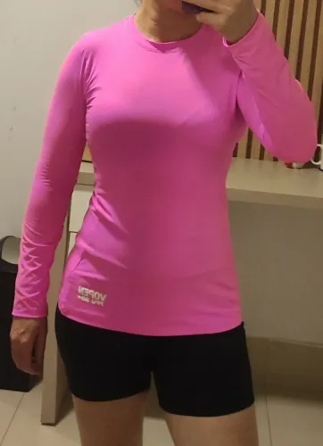 Blusa feminina manga longa proteção UV50