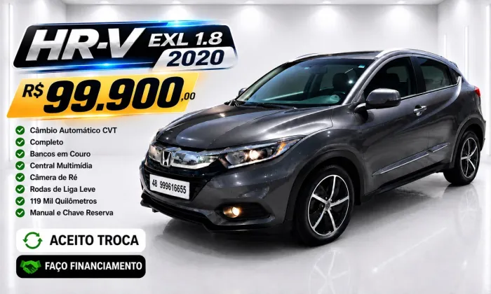 Honda HR-V EXL 1.8 Flexone 16V 5P Aut. 2020