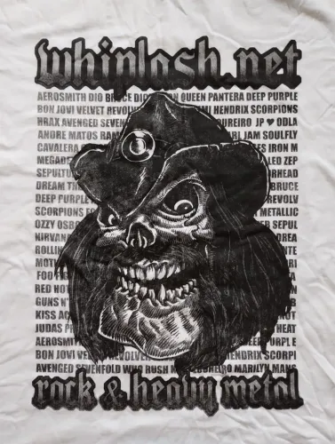 Camiseta Whiplash G Site Rock Heavy Metal Iron Maiden Metallica Guns N' Roses Slayer Angra