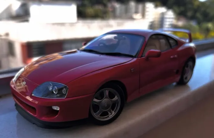 Miniatura 1/18 1:18 lcd Model Toyota Supra MK4 único no mundo com essa configuração