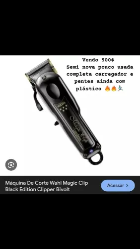 Máquina de cortar cabelo whal Magic clip coldres 