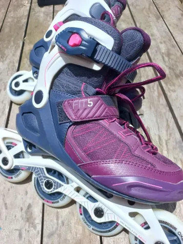 Patins Oxelo Fit 5 Inline Decathlon Tamanho 37 BR