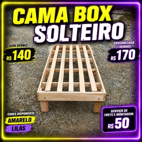 CAMA BOX SOLTEIRO