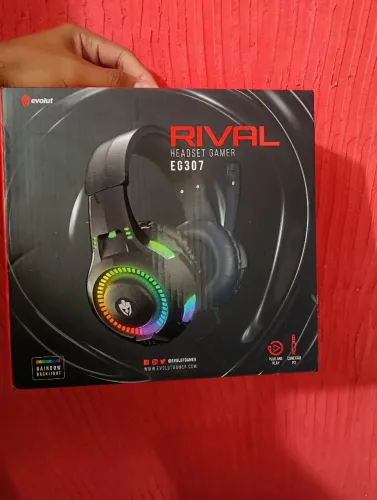 Headset Gamer Evolut Rival EG307 RGB com Microfone + Caixa<br>