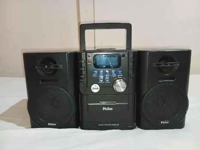 Som Micro System Philco 12W RMS USB MP3 MSP211N - BRITANIA PHILCO 