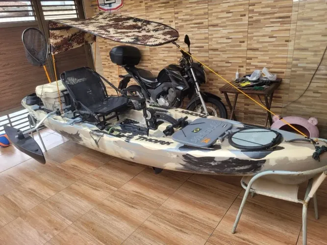 CAIAQUE THORK MILHA NÁUTICA COMPLETO OU TROCO POR BARCO JET ANTIGO LANCHA