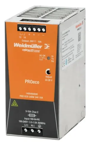 Fonte Weidmuller 24v/10A
