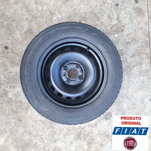 Roda Com Pneu Original Fiat Aro 14