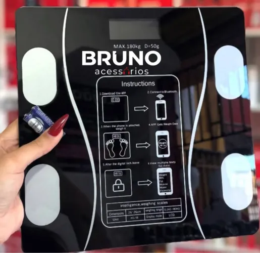 Balança digital corporal com Bluetooth e Análise 