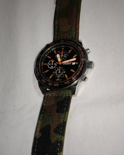 Relógio Orient Cronógrafo Estilo Militar
