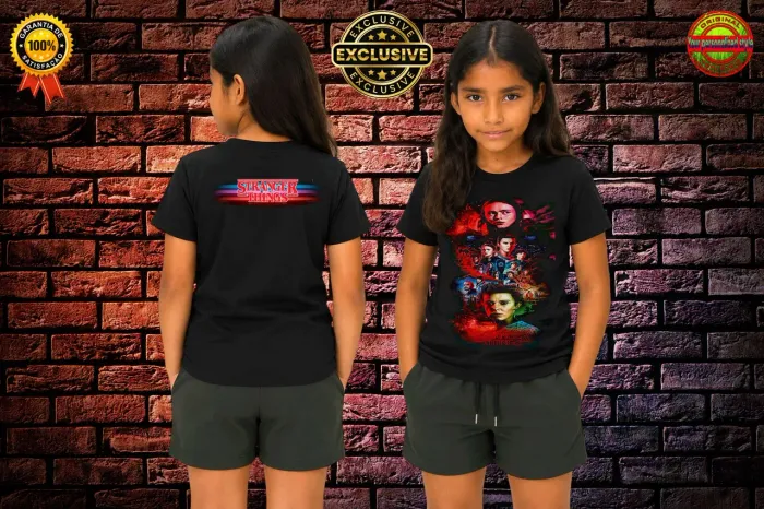 Camisetas stranger things em halftone profissional FTS fusion transfer system.