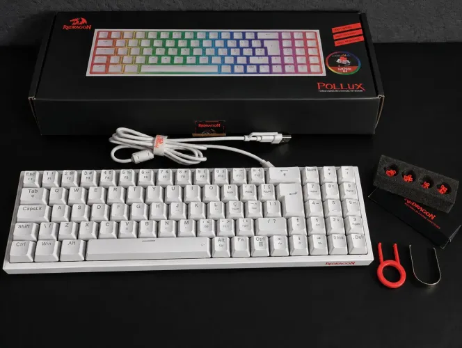 Teclado mecânico Branco