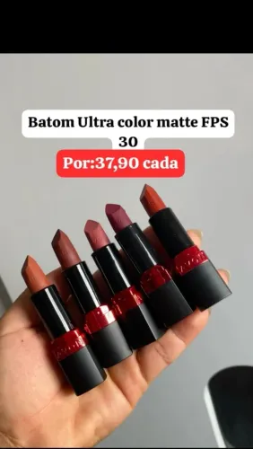 Batons Ultra color matte FPS 30 disponíveis