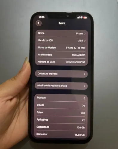 Iphone 12 PRO MAX 128 GB EM PERFEITO ESTADO