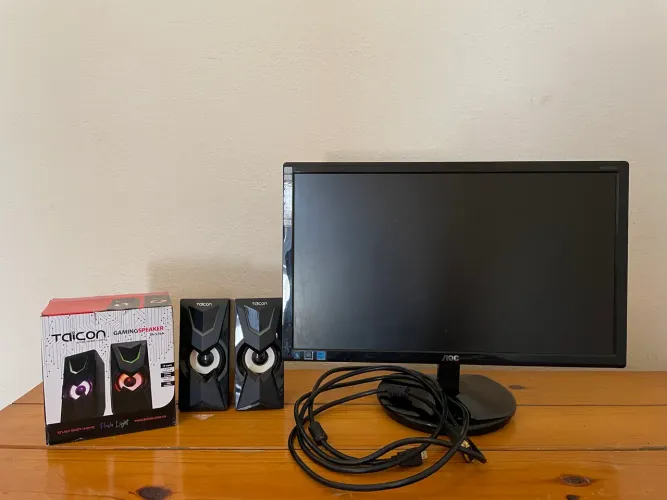 Setup Gamer Completo com Monitor