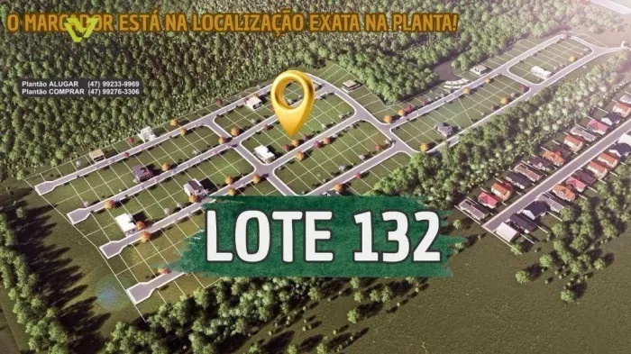 Terreno incrivel! Na parte mais alta do loteamento. Lote 132 Com uma vista sensacional. Ót