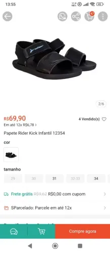 Chinelo palette menino