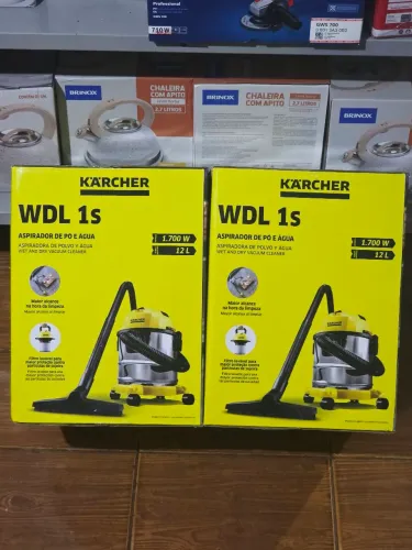 Aspirador de Pó e Água Kärcher WDL 1S 1700W 220V Tanque 12L Com Filtro HEPA