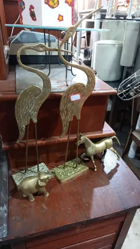 Peças decorativas em latão 
