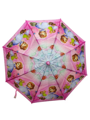 sombrinha guarda chuva escolar infantil automatico impermeável leve - princesa