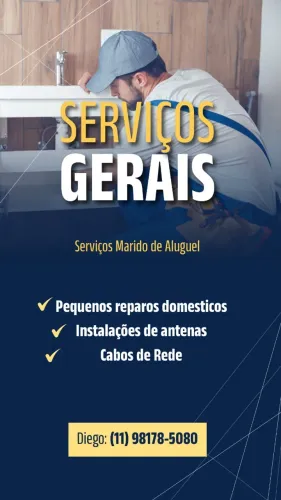 Instalação de Câmeras, Marido de Aluguel e Serviços Gerais