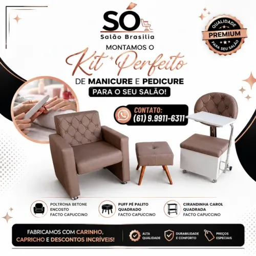 Kit Profissional de Manicure e Pedicure Premium!